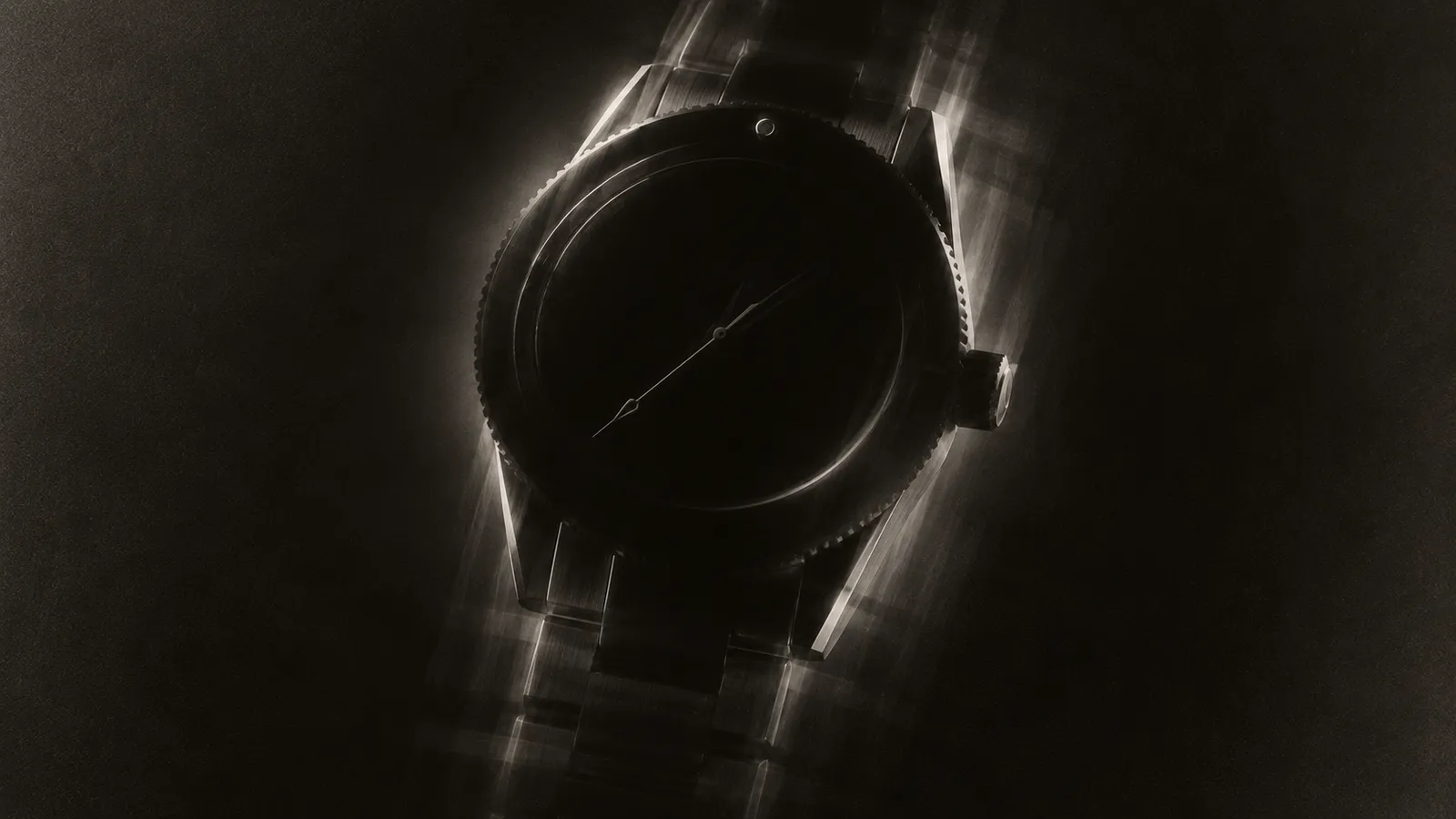 Dive watch in the dim light